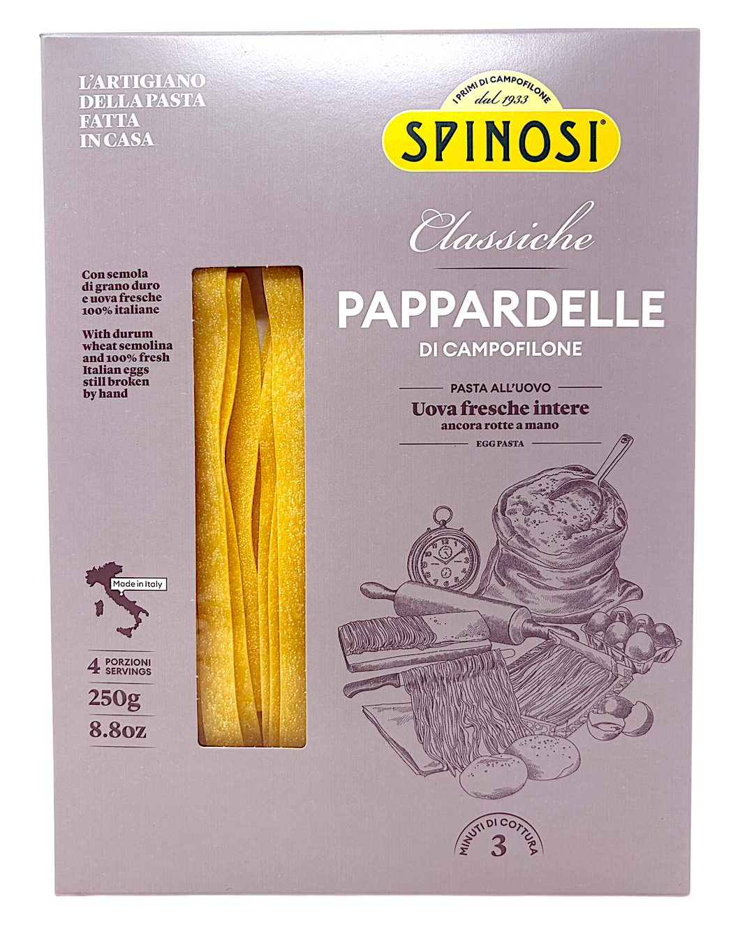 Spinosi Egg Pappardelle Pasta – Surfas Online