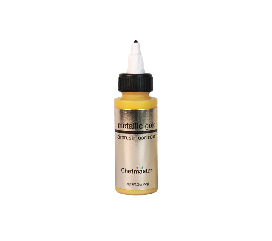 Chefmaster Airbrush Metallic Gold 2oz