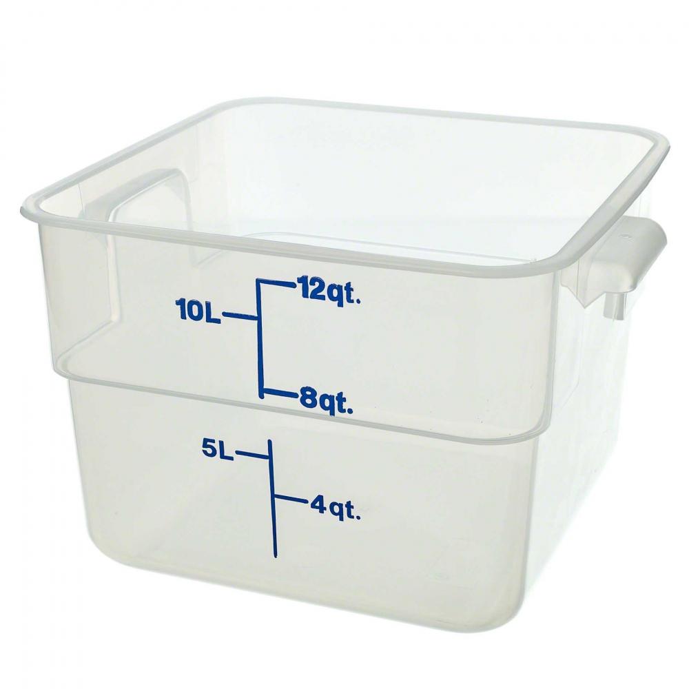 Cambro Food Square White Storage 12 qt