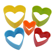 Load image into Gallery viewer, CUTTER SET COLORED HEARTS  (5PC)
