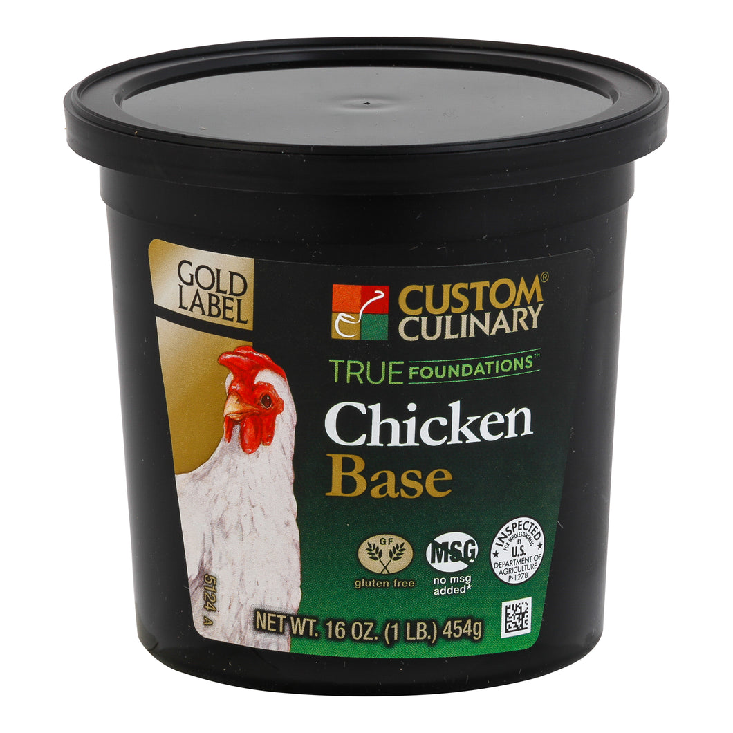 Custom Culinary True Foundations Chicken Base 16oz