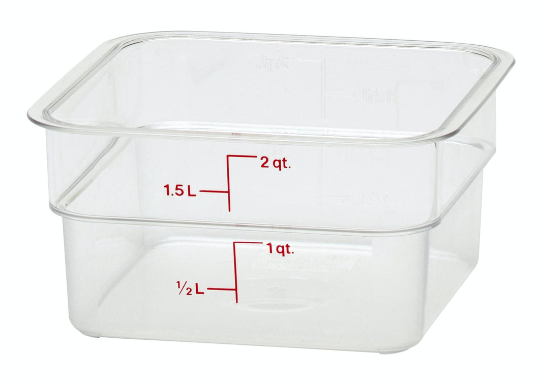Cambro Food Square Clear Storage 2 qt