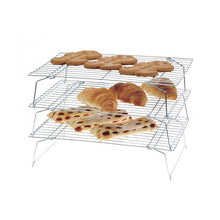 Load image into Gallery viewer, Stackable Cooling Rack 3 Tiers Set
