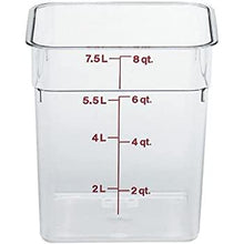 Load image into Gallery viewer, Cambro Food Square Clear Storage 8 qt
