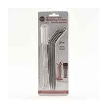 Load image into Gallery viewer, Straws Stainless Steel 4pk

