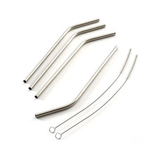 Load image into Gallery viewer, Straws Stainless Steel 4pk
