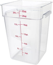 Load image into Gallery viewer, Cambro Food Square Clear Storage 22 qt
