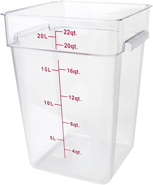 Cambro Food Square Clear Storage 22 qt