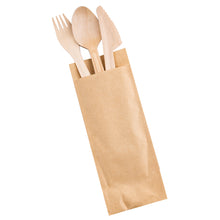 Load image into Gallery viewer, Cutlery Set Wood Fork Spoon Knife
