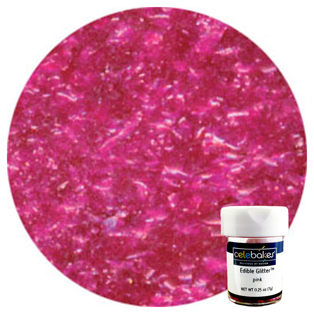 Edible Glitter - Pink 1/4oz