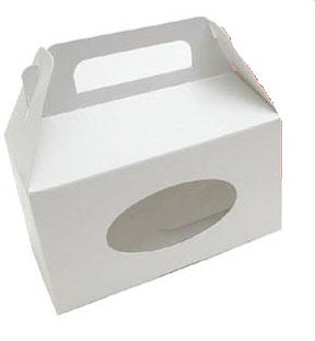 Tote Box with window- White