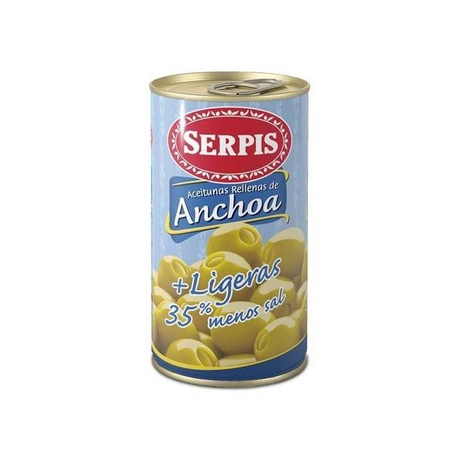 Olives Serpis Anchovy Low In Salt 150g