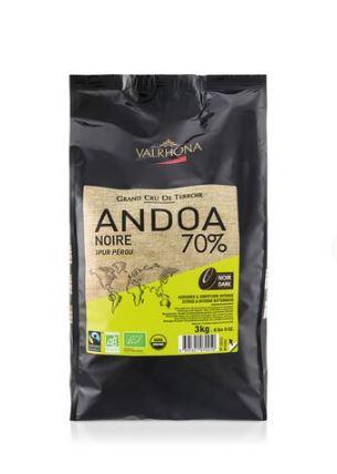 Valrhona Feves 70% Andoa Noir 3k