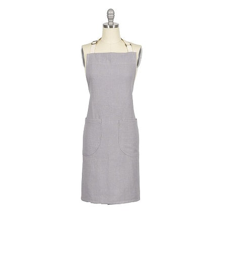 Monaco Frost Gray Bib Apron