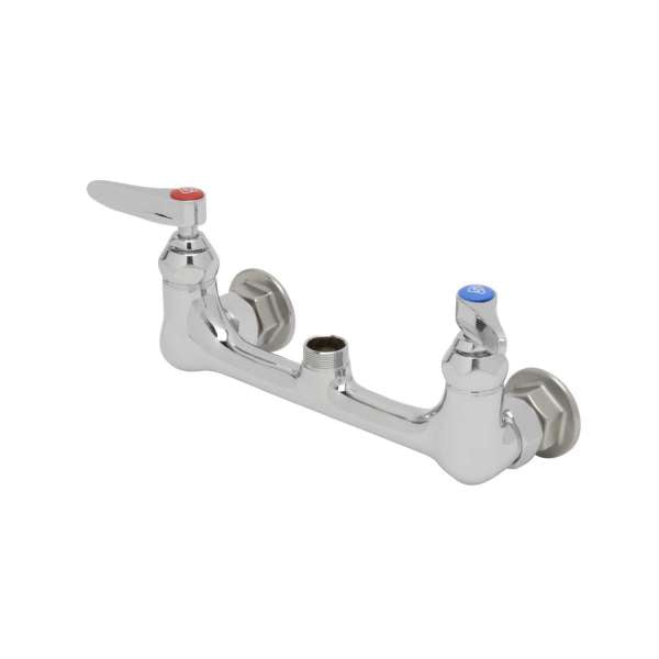 Double Pantry Swivel Base Faucet, Wall Mount, 8