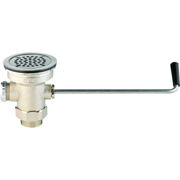 Waste Drain Valve, Twist Handle, 3-1/2