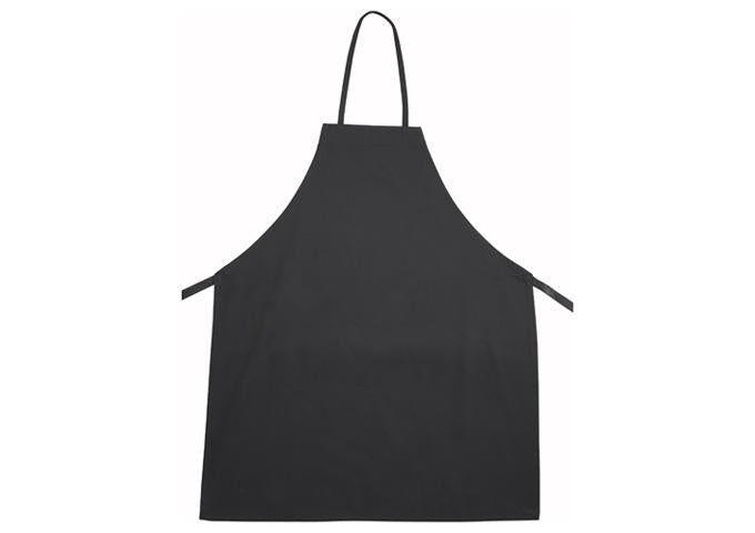 Black 2 Hand Pockets Fixed Bib Apron