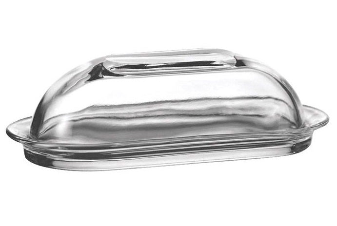 Anchor Glass Butter Dish with Cover