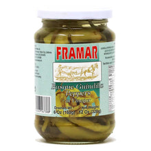 Load image into Gallery viewer, Basque Guindilla Peppers in Vinegar 12oz Framar
