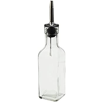 Bottle Oil/Vinegar w/Pourer Square 6oz