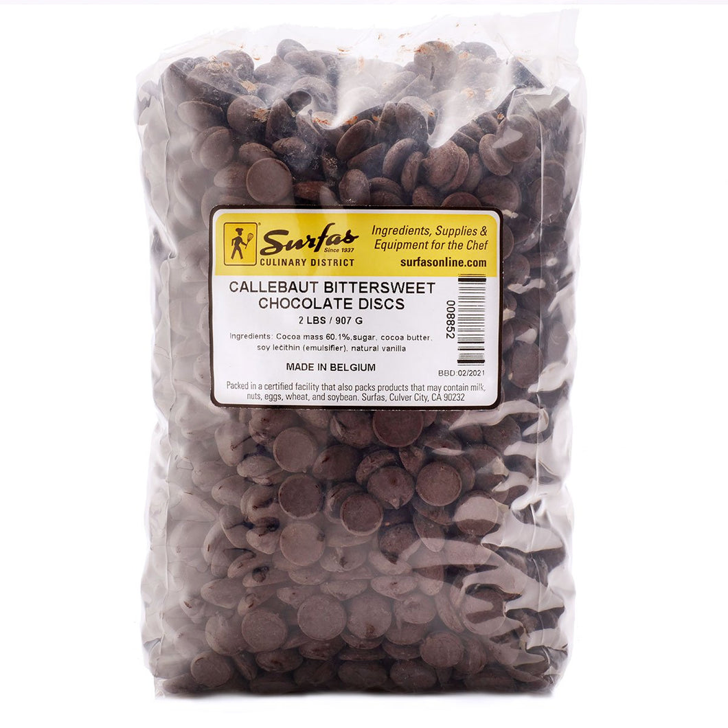 Callebaut Bittersweet 60% Disc 2lbs