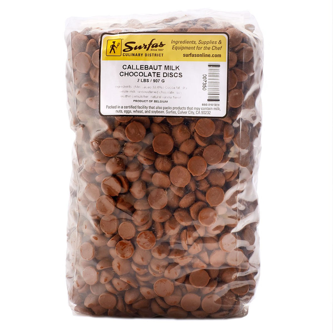 Callebaut Milk Chocolate Discs 2lbs