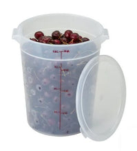 Load image into Gallery viewer, Cambro Food Round Translucent Storage 18qt
