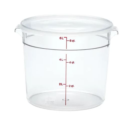 Cambro Food Storage Round Clear 6qt