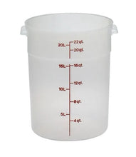Load image into Gallery viewer, Cambro Food Storage Round Translucent 22qt
