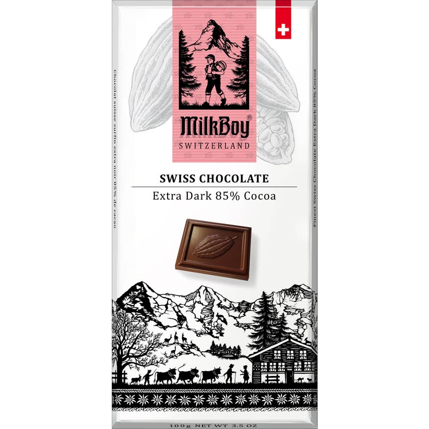 Milkboy Dark 85% Chocolate Bar  3.5oz
