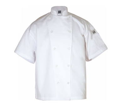 Chef Coat White Short Sleeve, 2XL