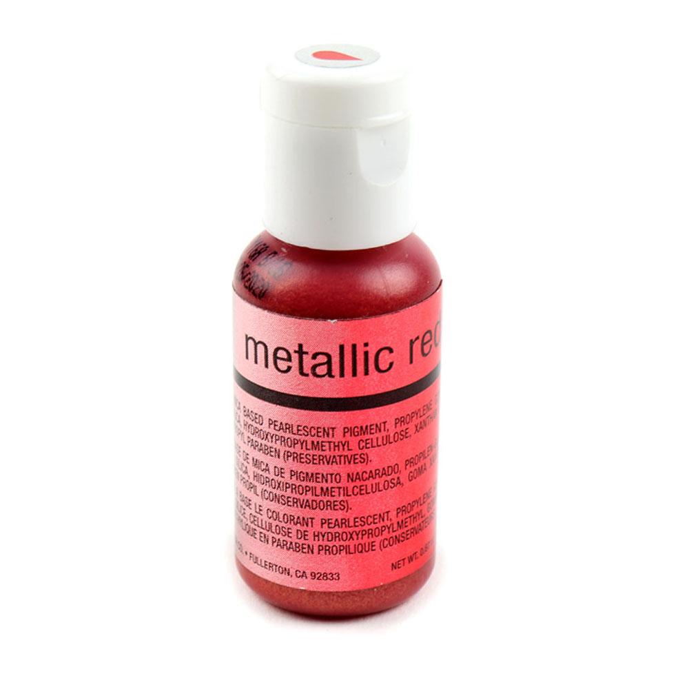 Chefmaster Airbrush Metallic Red 0.64oz