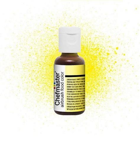 Chefmaster Airbrush Neon Yellow 0.64oz