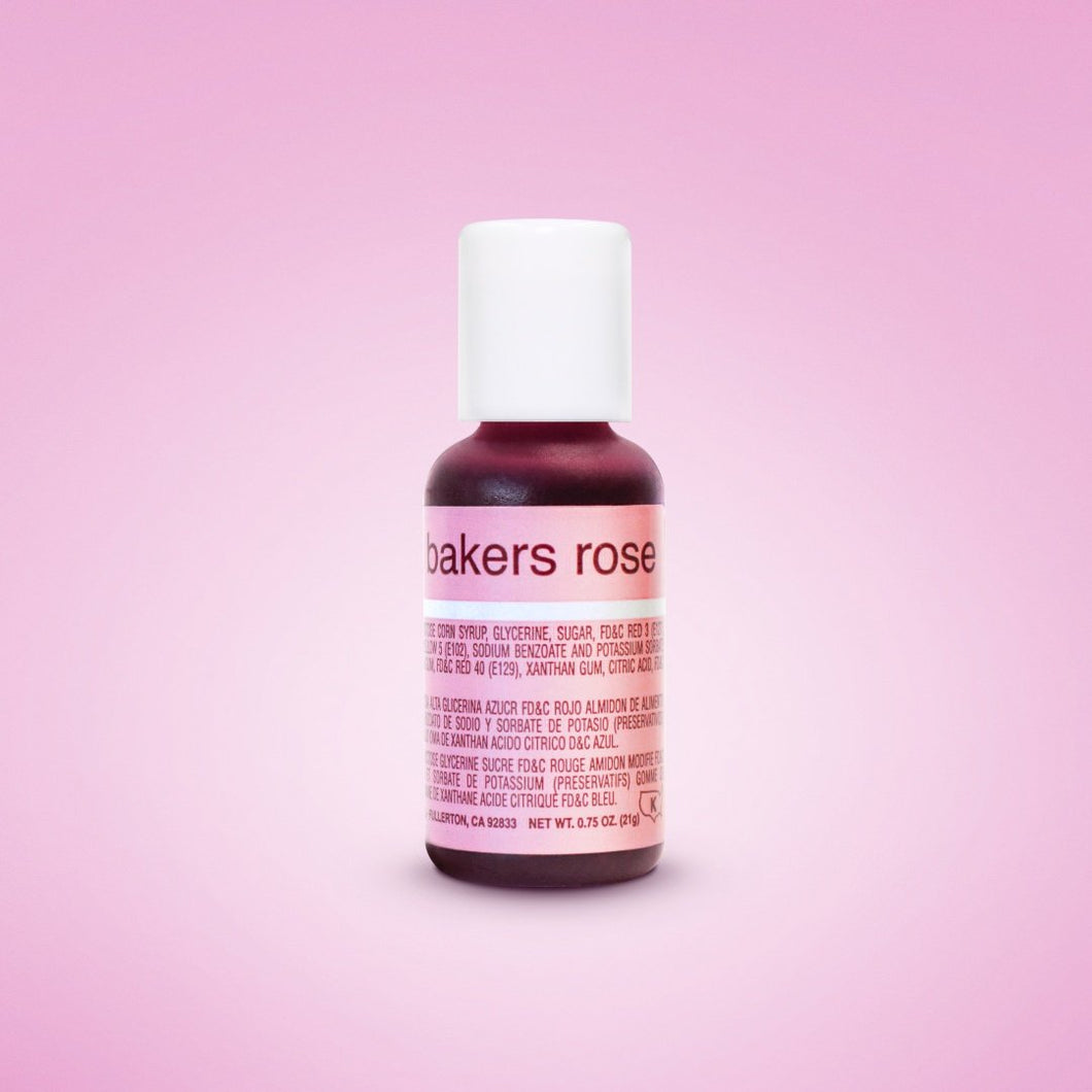 Chefmaster Gel Bakers Rose 0.70oz