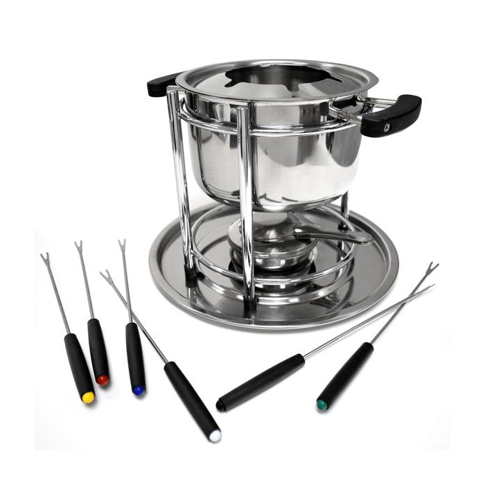 Fondue Set - Stainless Steel 8 Cup