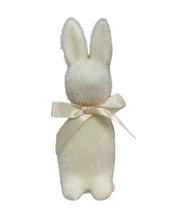 Load image into Gallery viewer, Flocked Pastel Button Nose Bunny 6in

