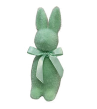 Load image into Gallery viewer, Flocked Pastel Button Nose Bunny 6in
