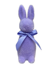 Load image into Gallery viewer, Flocked Pastel Button Nose Bunny 6in
