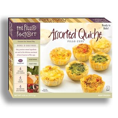 The Fillo Factory Assorted Quiches 12ct