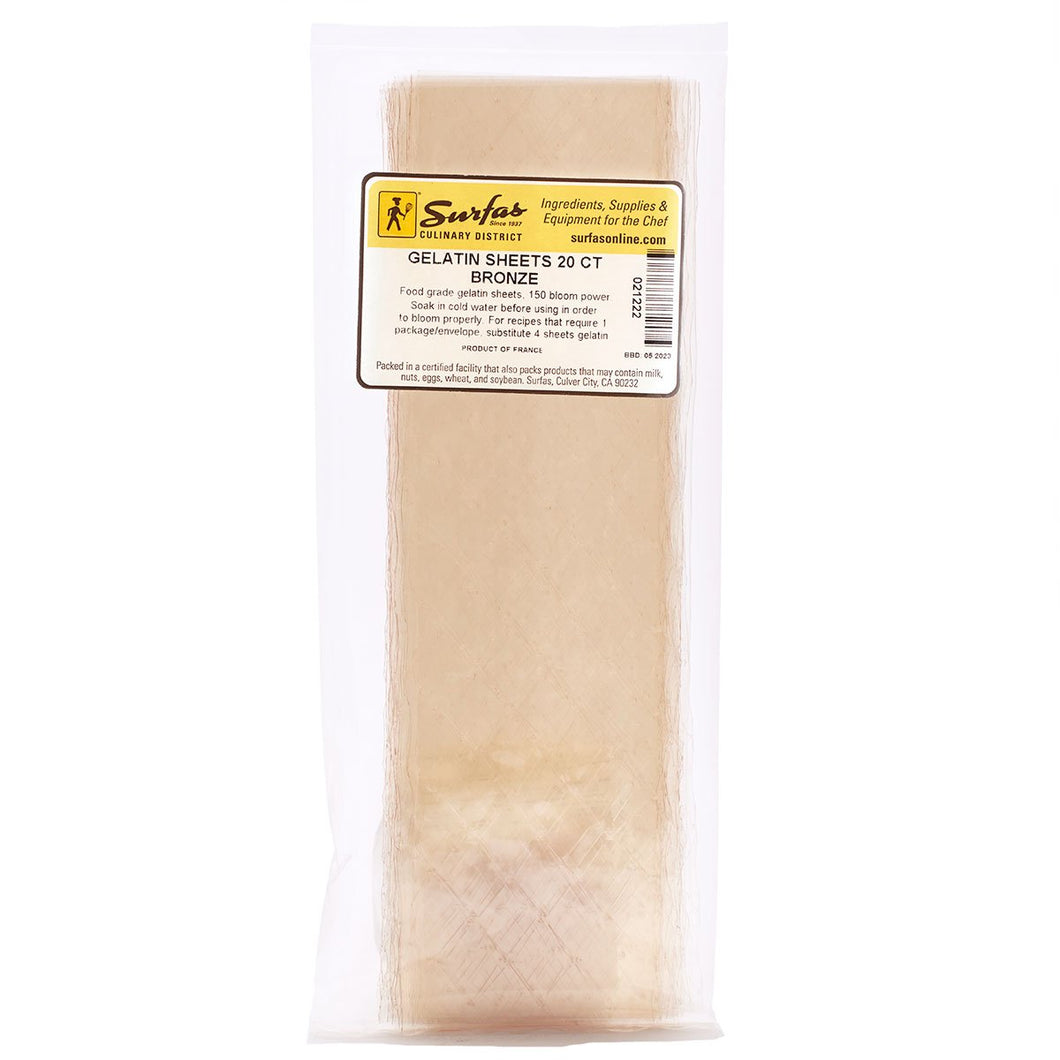 Gelatin Sheets Bronze 20ct