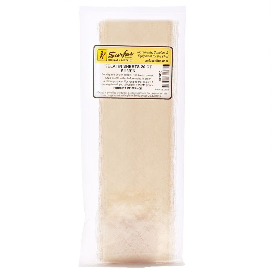 Gelatin Sheets Silver 20ct