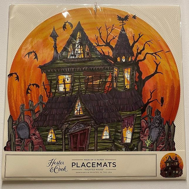Paper Placemat Haunted House