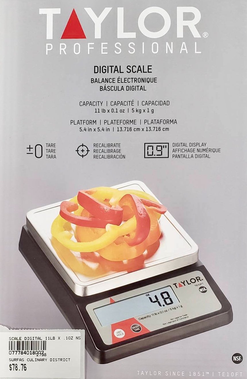 Buy Taylor Large Capacity Kitchen Food Scale 11 Lb.