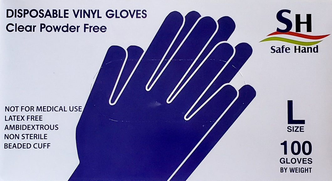 Gloves Clear Vinyl L