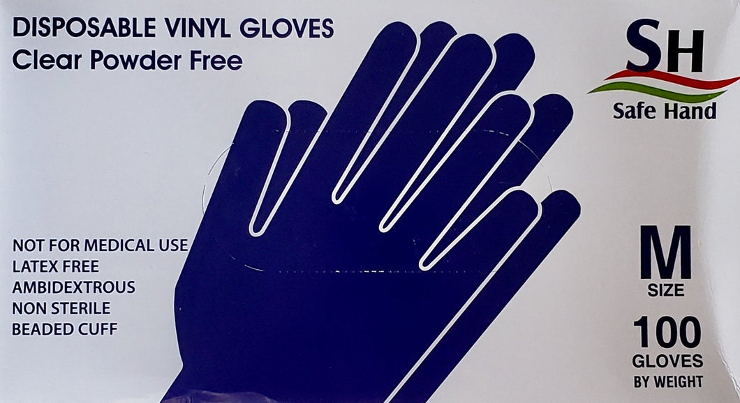 Gloves Clear Vinyl M