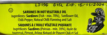 Load image into Gallery viewer, Porthos Sardines Spicy 4.4oz
