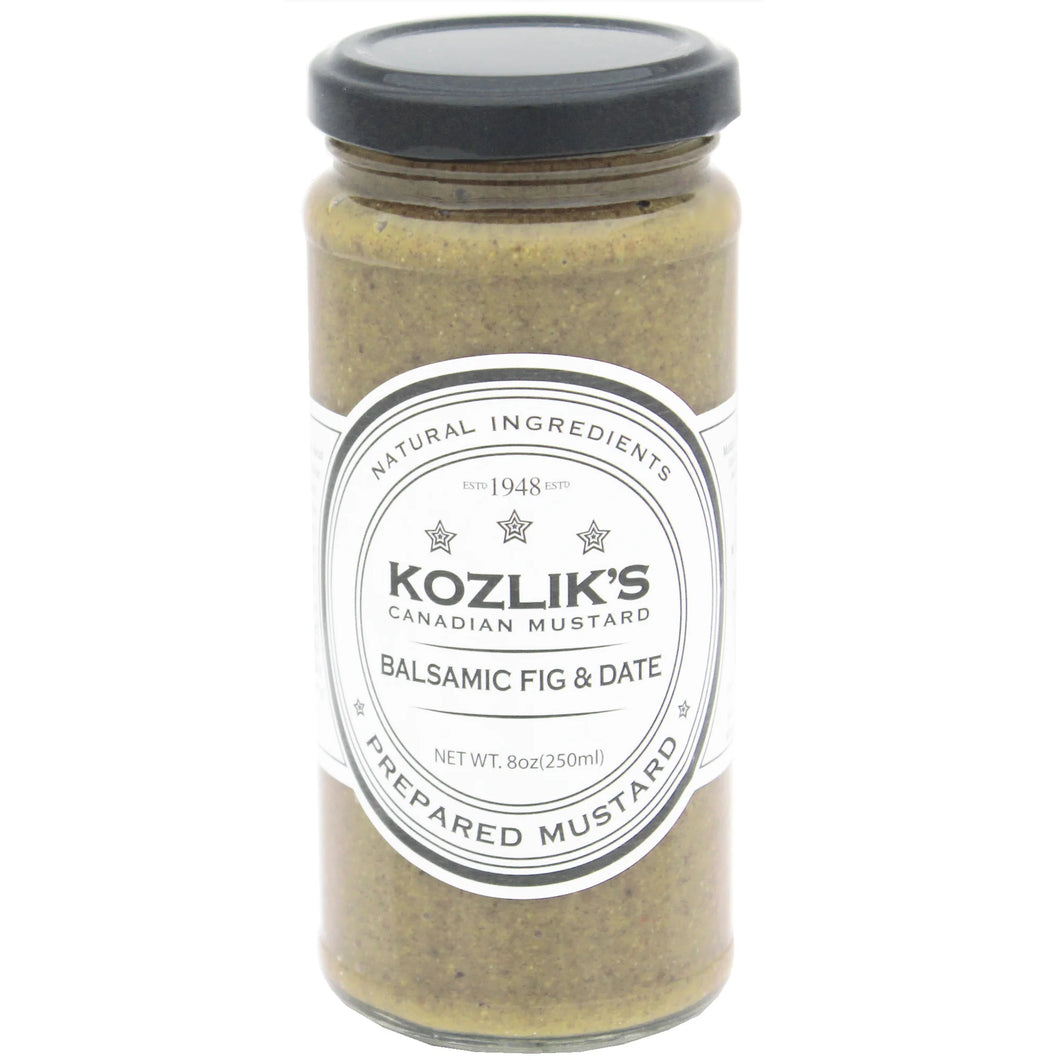 Kozliks Balsamic Fig & Date Mustard 8oz