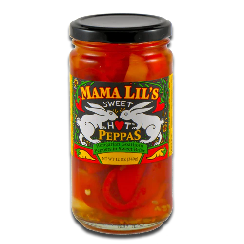 Mama Lil's Sweet Hot Pickled Peppas 12oz