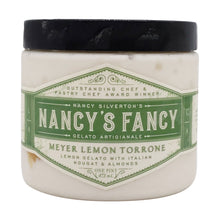Load image into Gallery viewer, Nancy&#39;s Fancy Lemon Torrone Ice Cream Pint
