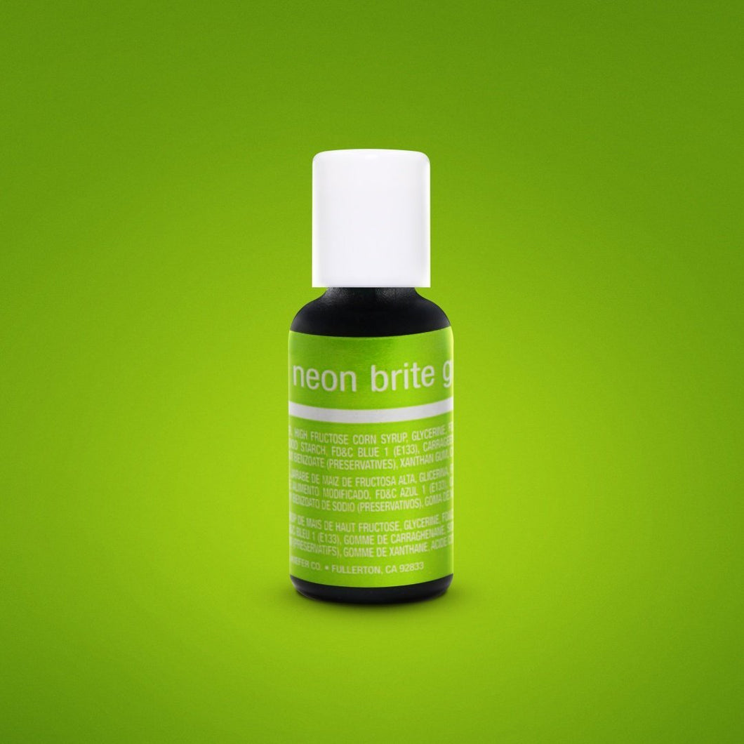 Chefmaster Gel Neon Green 0.70oz